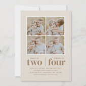 Fotocollage gezamenlijke verjaardag kaart (Voorkant)