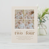 Fotocollage gezamenlijke verjaardag kaart (Staand voorkant)