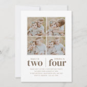 Fotocollage gezamenlijke verjaardag kaart (Voorkant)