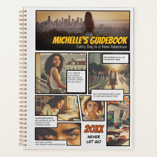 Fotocollage Gids voor Meisjes: Graphic Novel Comic Planner (Voorkant)
