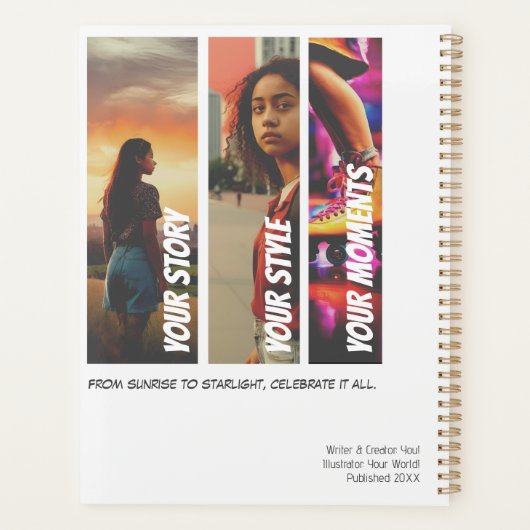 Fotocollage Gids voor Meisjes: Graphic Novel Comic Planner (Achterkant)