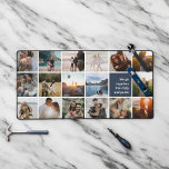 Fotocollage Grappige Romantische Quote Bureaumat<br><div class="desc">Collage Desk Mat: Vier liefde en herinneringen met onze gepersonaliseerde bureaumat, speciaal voor koppels! Met een opvallende 17-vierkante fotocollage lay-out, is het het perfecte canvas om uw reis samen te laten zien, van onvergetelijke data tot gezellige momenten. En voor dat vleugje speelse romance? Een speciaal vierkant aan de linkerkant, versierd...</div>