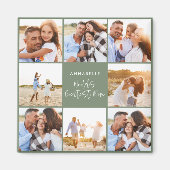 Fotocollage groene girale moederdag magneet (Voorkant)