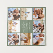 Fotocollage groene girale moederdag wandkleed (Voorkant (horizontaal))