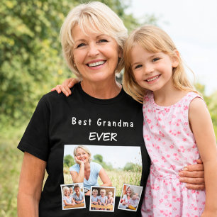 Fotocollage grootmoeder t-shirt