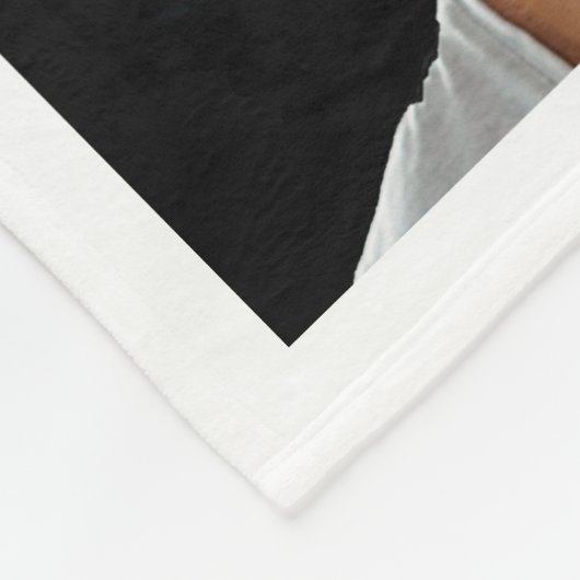 Fotocollage grootmoeder wit fleece deken (Hoek)