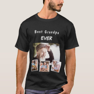 Fotocollage grootvader grootvader t-shirt