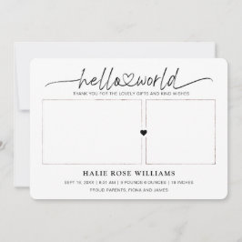 Fotocollage Hallo wereld Aankondiging