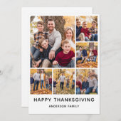 Fotocollage Happy Thanksgiving Feestdagenkaart (Voorkant / Achterkant)