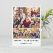 Fotocollage Happy Thanksgiving Feestdagenkaart (Staand voorkant)