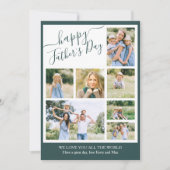 Fotocollage Happy Vaderdag 7 Afbeelding Feestdagenkaart (Voorkant)