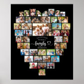 Fotocollage Hart Samen maken we een gezin Poster (Voorkant)