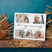 Fotocollage-herinnering Geschenk 'Ter liefdevolle  Fotoplaat (Zijkant)