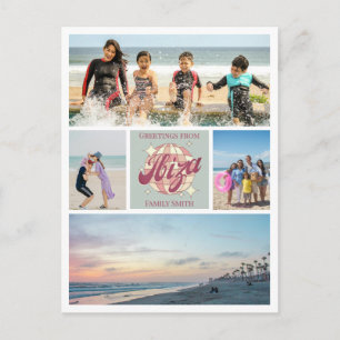 Fotocollage Ibiza Familie of Vrienden vakantie Briefkaart