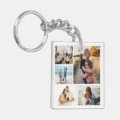 Fotocollage ideeën voor geschenken Creëer 5 foto's Sleutelhanger (Voorkant Links)