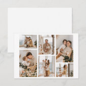 Fotocollage ideeën voor geschenken Creëer 6 foto's Bedankkaart (Voorkant / Achterkant)