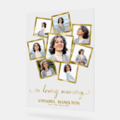 Fotocollage in liefdevol geheugenbord acryl bord (Hoek)