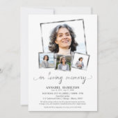 Fotocollage in liefdevolle herinnering Viering van Kaart (Voorkant)