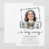 Fotocollage in liefdevolle herinnering Viering van Kaart (Voorkant / Achterkant)