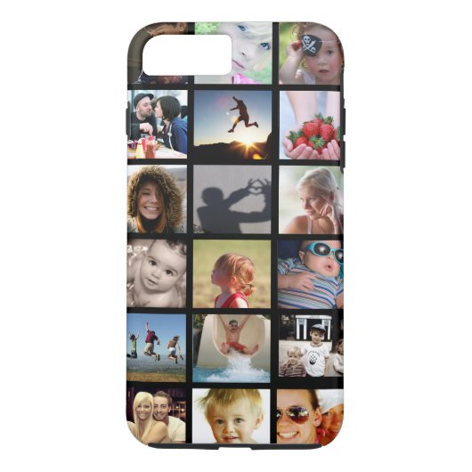 Fotocollage iPhone 7 Plus Hoesje (-Mate) (Achterkant)