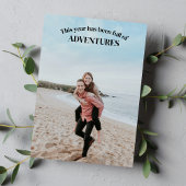 Fotocollage Jaar van de Avonturen Reizen Feestdagenkaart