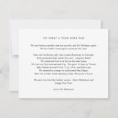 Fotocollage: Jaar van de Review Kerstmis Feestdagenkaart (Achterkant)