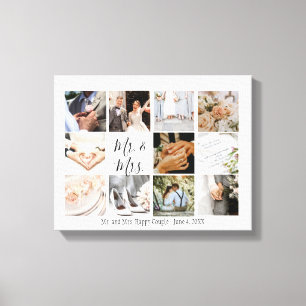 Fotocollage Jonggehuwden Maak Uw Eigen Moderne Canvas Afdruk