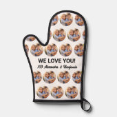 Fotocollage Jouw tekst, Grill, Chef, Baker Custom Ovenwant (Voorkant)