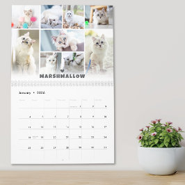 Fotocollage kalender voor huisdieren
