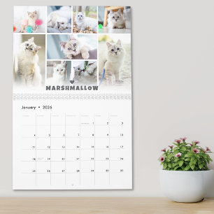 Fotocollage kalender voor huisdieren