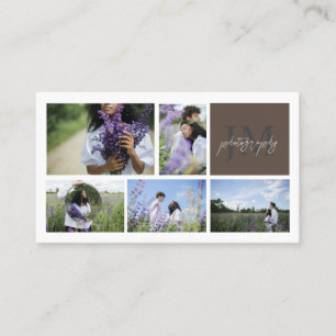 Fotocollage & kalligrafie Monogram Fotografie Visitekaartje