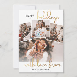 Fotocollage Kerst Familie Vakantiekaart Kaart