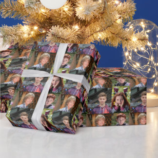 FOTOCOLLAGE Kerstcadeaupapier Cadeaupapier
