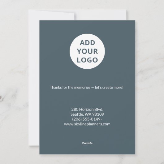 Fotocollage Kerstkaart voor Makelaars (Achterkant)