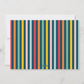 Fotocollage kerstregenboogkleurig heldere kerstfot feestdagenkaart (Achterkant)