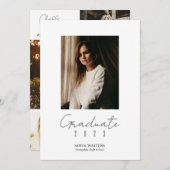 Fotocollage Klas van het Script Modern Afstuderen Aankondiging (Voorkant / Achterkant)