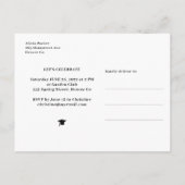 Fotocollage klasse afstuderen van uitnodiging van  briefkaart (Achterkant)