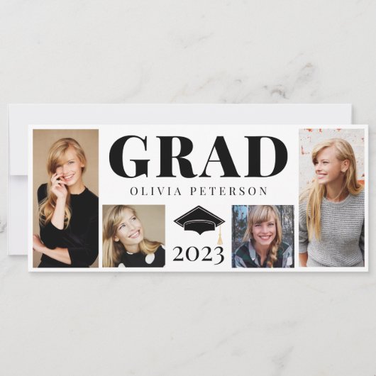 Fotocollage klasse van 2023 Afstuderen Aankondiging (Voorkant)