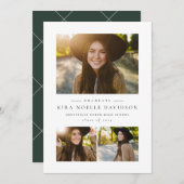 Fotocollage klassiek afstuderen aankondiging (Voorkant / Achterkant)