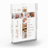 Fotocollage Kruisvormig doopcadeau Fotoblokken (Links)