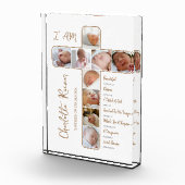 Fotocollage Kruisvormig doopcadeau Fotoblokken (Rechts)