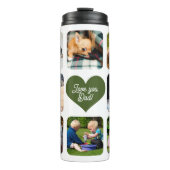 Fotocollage liefde je tekst gepersonaliseerd toevo thermosbeker (Voorkant)