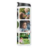 Fotocollage liefde je tekst gepersonaliseerd toevo thermosbeker (Geroteerd rechts)