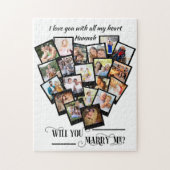 Fotocollage liefde voor mij legpuzzel (Verticaal)