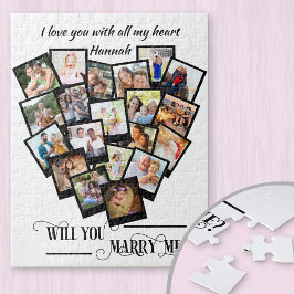 Fotocollage liefde voor mij legpuzzel