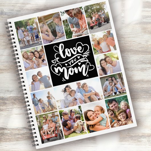 Fotocollage Love You Mom 15 Afbeeldingen Notitieboek