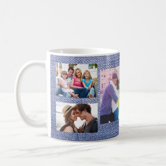 Fotocollage maakt uw eigen foto koffiemok (Links)