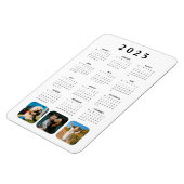 Fotocollage Maandelijks 2025 Kalendermagneet Magneet (Linkerzijde)