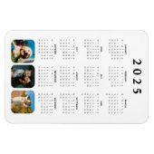 Fotocollage Maandelijks 2025 Kalendermagneet Magneet (Horizontaal)