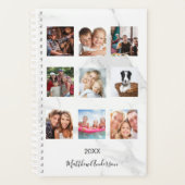 Fotocollage marmeren monogram wit 2025 planner (Voorkant)